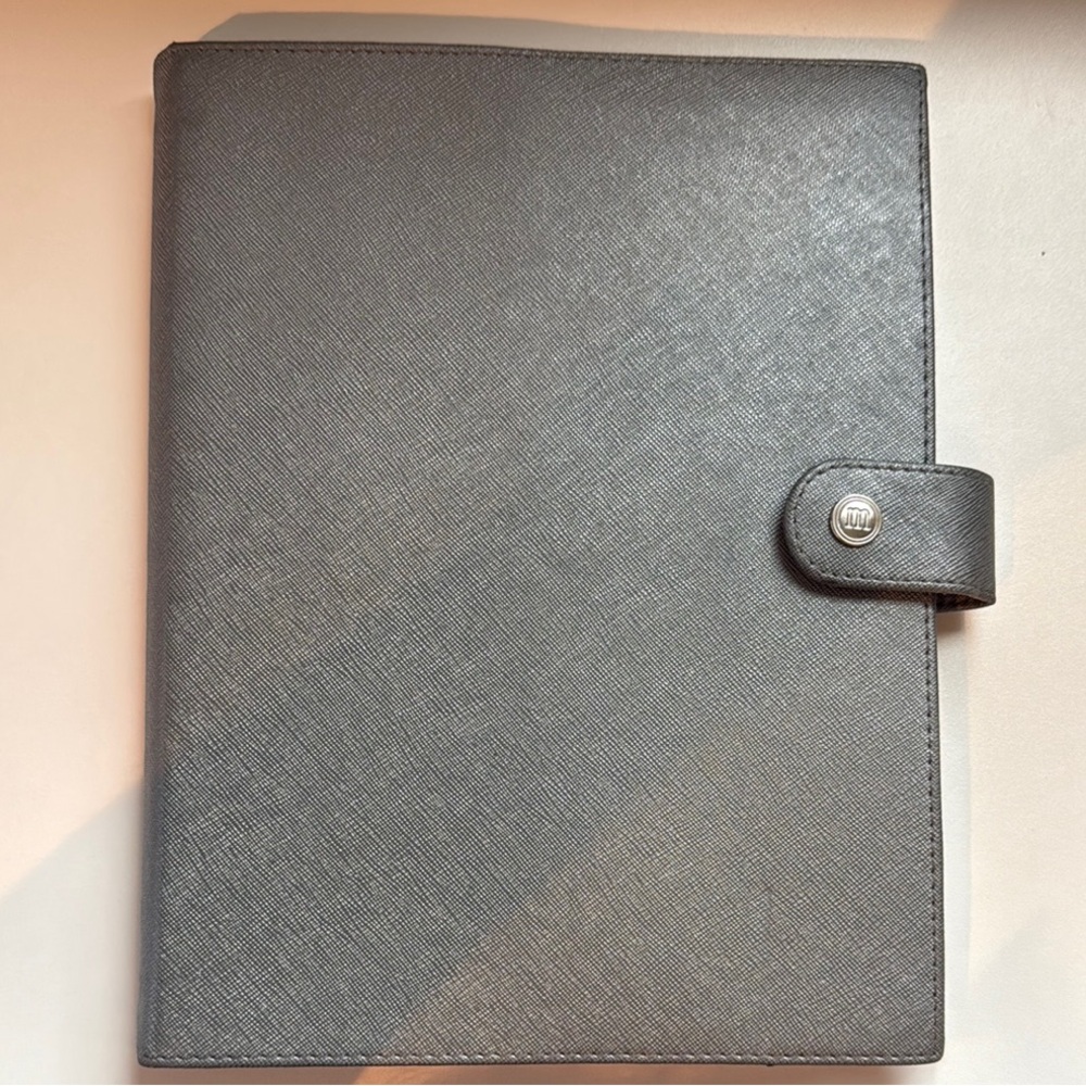 Gray Leather Men's Bag